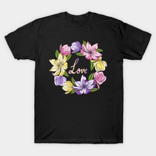 Love - Magnolia Flowers T-Shirt